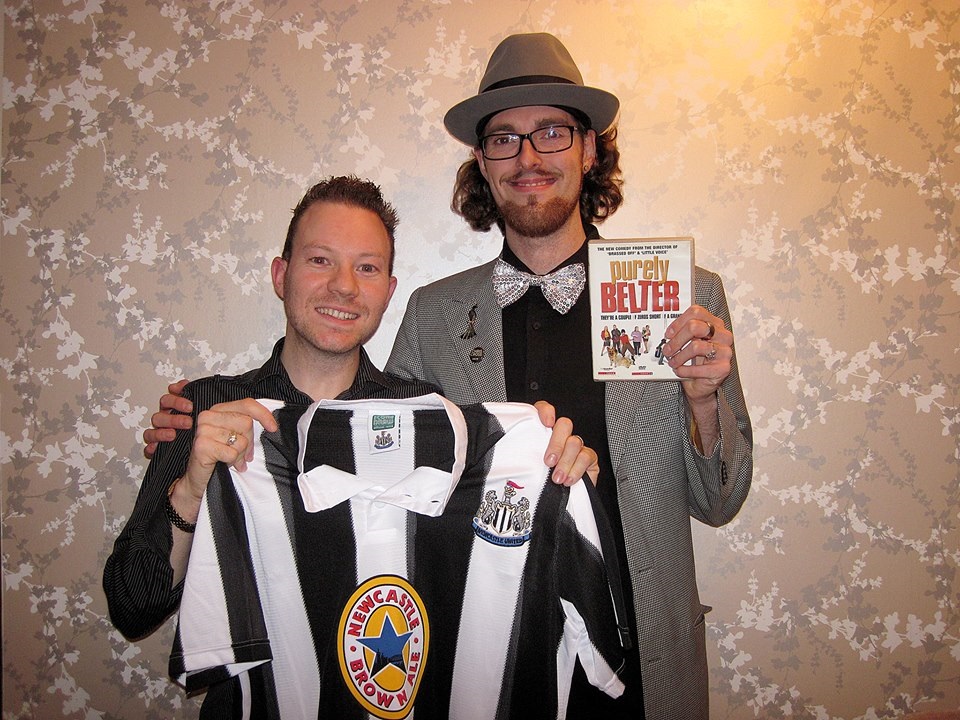 Star of the Film, Chris Beattie, with Event Promoter & Newcastle's Favourite Magician, Chris Cross
